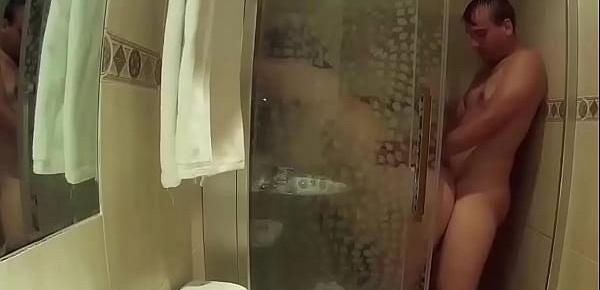  he fucks his ass in the shower. RAF384